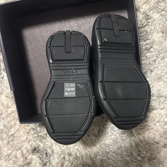 Prada Kids Black Sneakers